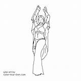 Dancer Belly Color Coloring Pages Own Drawings Template sketch template