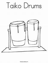Taiko Coloring Drums Built California Usa sketch template