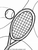 Tennis Coloring Pages Racket Court Ball Drawing Template Clipartmag Getcolorings Dorable Player Clipart sketch template