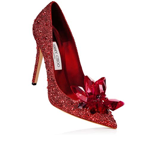 red crystal covered pointy toe pumps ari pre fall  jimmy choo