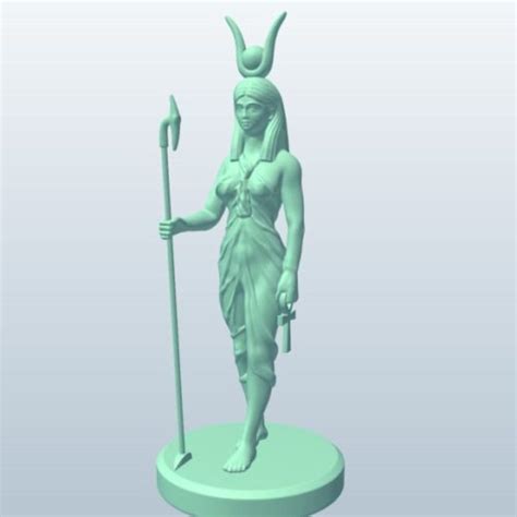 Isis Egyptian Goddess Statue 3d Model Obj Stl 123free3dmodels
