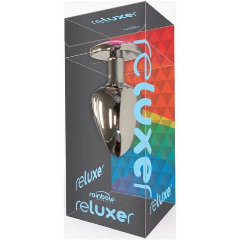 the reluxer butt plug silver chromed stainless steel with shimmer
