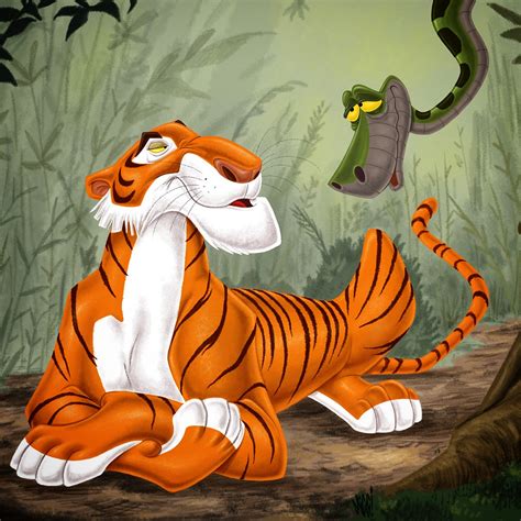 Shere Khan And Kaa From Disney S Jungle Book By