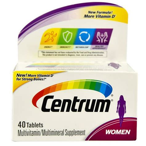 centrum women multivitaminmultimineral supplement tablets  ct box walmartcom walmartcom