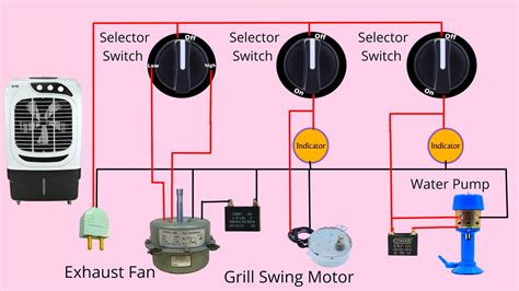 room air cooler wiring diagram youtube