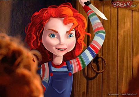 11 disney princesses as famous horror movie characters