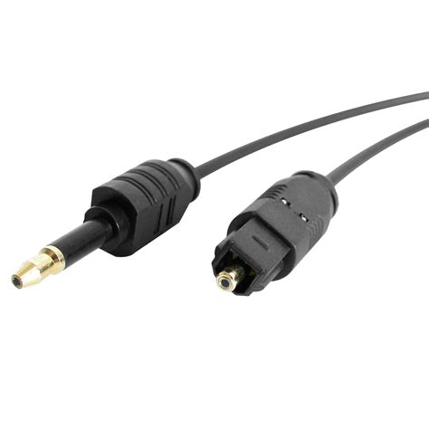 startechcom thintosmin toslink  mini digital optical spdif audio cable  feet black