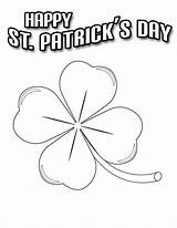 Shamrock Coloring Pages Printable St Print Patricks Patrick Template Happy Color Activity Printables Kids Clipart Online Lucky Easy Nfl Logos sketch template