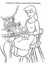 Coloring Cinderella Pages Disney Working Colouring Maid Printable Gus Princess Kids Print Sheets Adult Uncategorized Barbie Tumblr Choose Board Cartoons sketch template