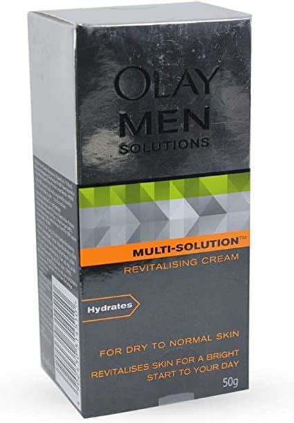olay men multi solutions revitalizing cream for dry to normal skin 50g