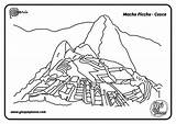 Machu Picchu Machupicchu sketch template