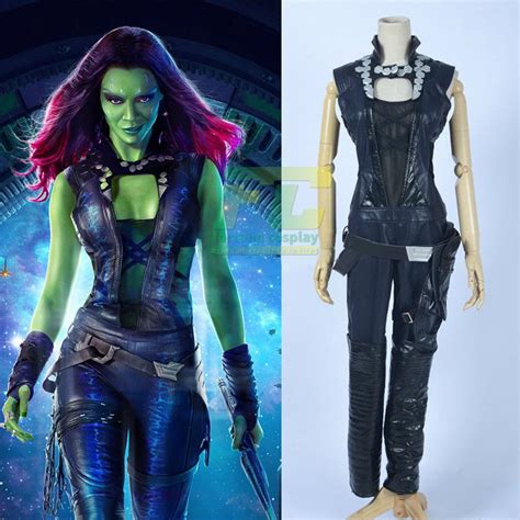 Free Shipping Guardians Of The Galaxy Film Gamora Cosplay