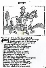 Bath Wife Illustration English School Geoffrey Chaucer Tales 1400 Canterbury 1345 Printed Myartprints sketch template