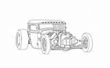 Coloring Rod Hot Pages Cars Rat Rods Sketch Drawing Drawings Car Print Truck Fink Rats Lowrider Cartoon Adults Cool Color sketch template