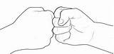 Fist Bump Hand Tattoo Handshakes Awkward End Drawing Hands Draw Kids Line Crew Handshake Bro Right sketch template