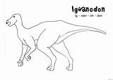 Iguanodon Dinosaur Pages Coloring Color Online Printable Print Coloringpagesonly sketch template