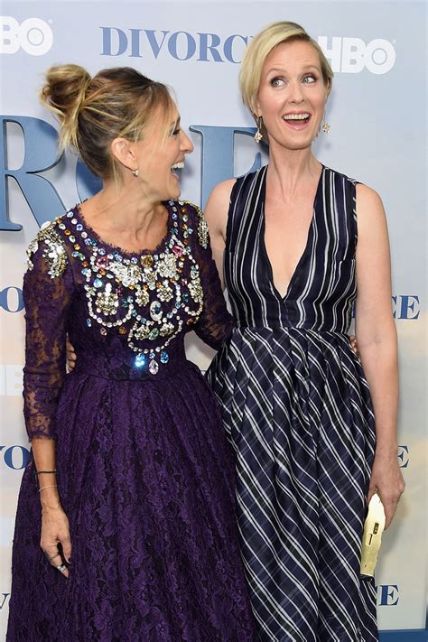 Sarah Jessica Parker And Cynthia Nixon At Hbo S Divorce