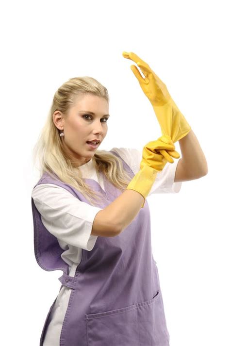 cleaning lady stock image image  hygiene female pretty