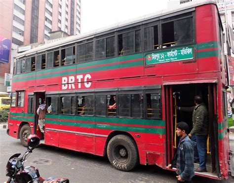 brtc red bus public transport dhaka gordontour flickr