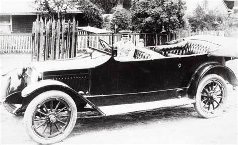 alice anderson in her hupmobile touring car teaching with unique