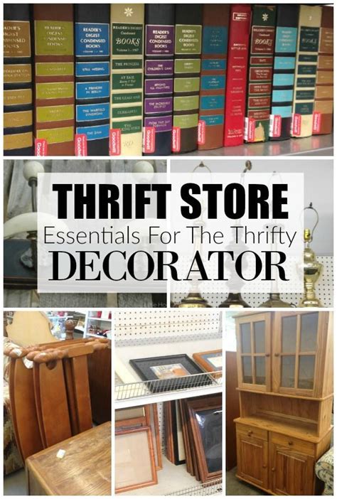 thrift store essentials   thrifty decorator thrift store
