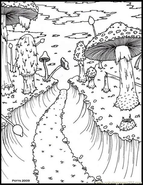 forest coloring pages    print