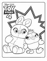 Bunny Toy Story Ducky Coloring Printable Pages Description sketch template