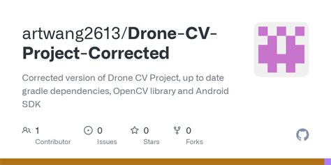github artwangdrone cv project corrected corrected version  drone cv project