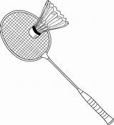 Badminton Clipart Coloring Outline Racket Clip Drawing Kids Pages Transparent Cliparts Results Sweetclipart sketch template