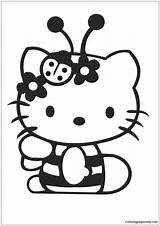 Coloring Kitty Hello Pages Cute Dinokids Color Hellokitty Print Book Close sketch template