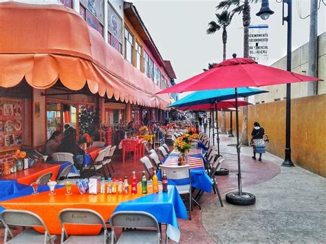 Street Cafes In Ensenada Mexico Editorial Stock Image