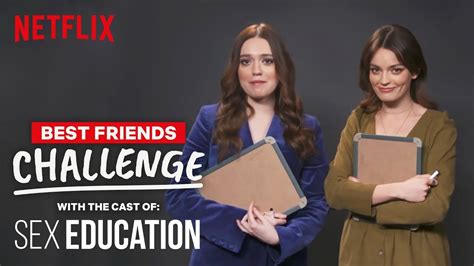 Sex Education Best Friends Challenge Emma And Aimee Lou Netflix