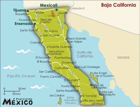 the map shown above for baja california may need to be updated from