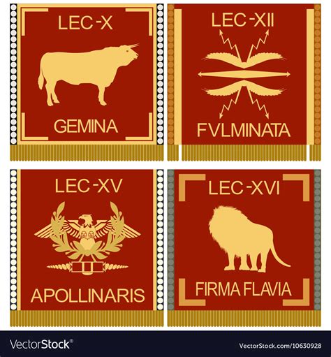 symbols of the roman legionaries 1 royalty free vector image