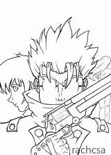 Trigun Coloring Pages Template sketch template