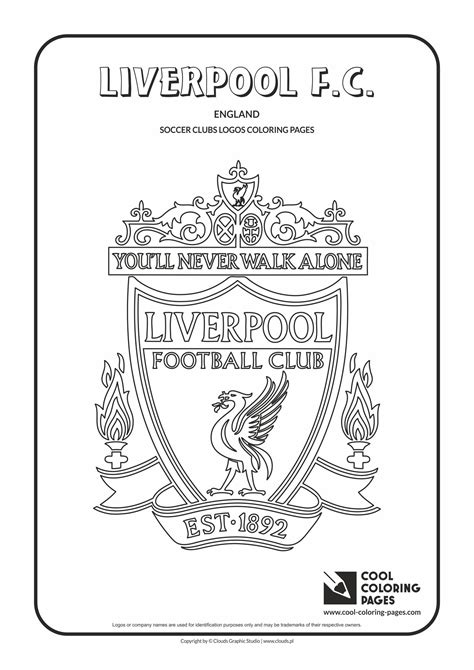 liverpool fc logo coloring coloring page  liverpool fc logo