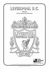 Liverpool Coloring Pages Logo Soccer Cool Logos Fc Printable Print Clubs Colouring Football Sheets League Color Champions Kids Flag Christmas sketch template