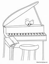 Coloring Piano Pages Kids Music Drawings Bestcoloringpages Sheets sketch template