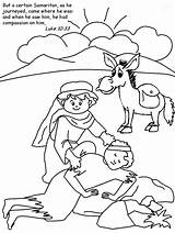 Good Samaritan Parable Kids Coloring Popular sketch template