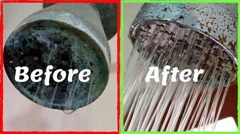 cleaning  shower head   mins   clean  clogged shower diy