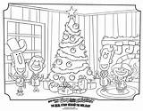 Christmas Coloring Tree sketch template