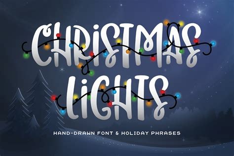 christmas lights font   font studio