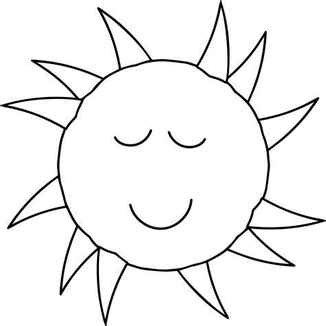 sun smile coloring page wecoloringpagecom