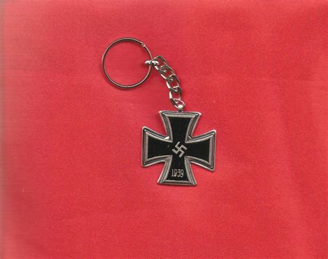 Ww2 Nazi Germany 1939 Swastika Iron Cross Keychain
