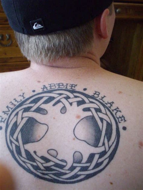 celtic tree of life tattoo negative