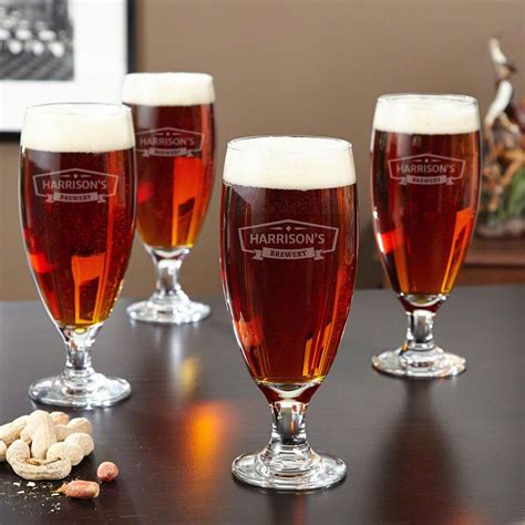 Montford Classic Brewery Pilsner Glasses Set Of 4