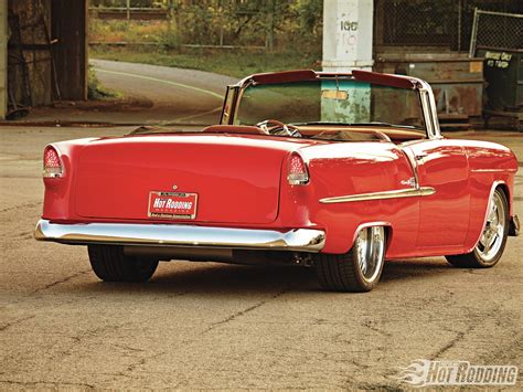 ’55 Chevy Ls3 Powered C6 Suspended Tri Five Wallpaper