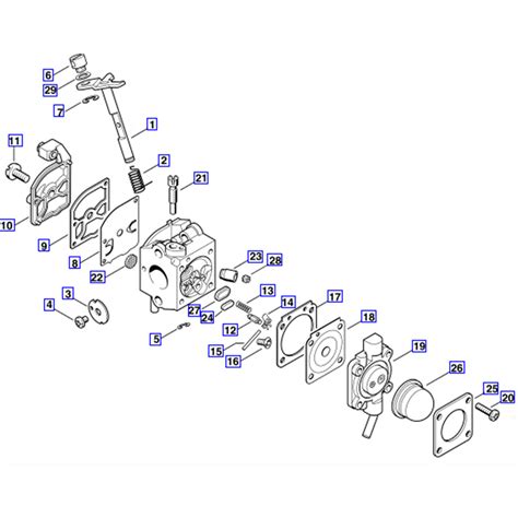 stihl bg  blower bg parts diagram carburetor cq