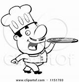 Chef Pizza Clipart Pizzeria Pie Walking Platter Cartoon Cory Thoman Royalty Illustration Outlined Coloring Vector Rf Drawing 2021 Clipartmag sketch template