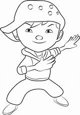 Boboiboy Coloring Wind Pages Smiling Printable Kids Cartoon Color Categories Coloringpages101 Coloringonly sketch template